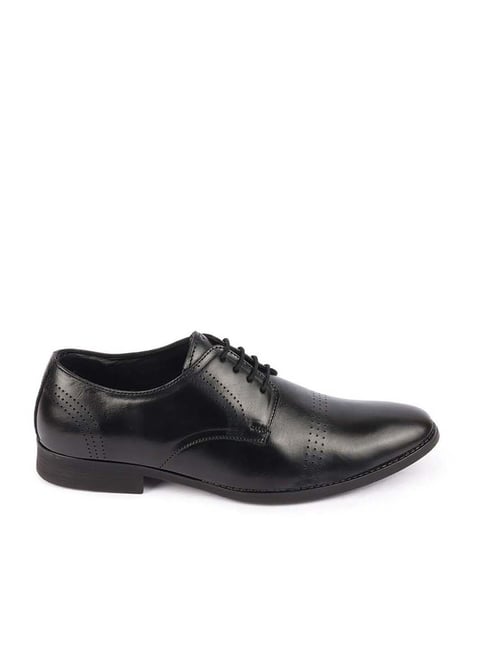 Fausto Men's Black Derby Shoes-picture-40