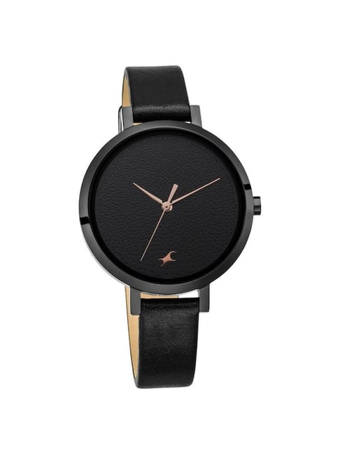 Fastrack black colour discount watch