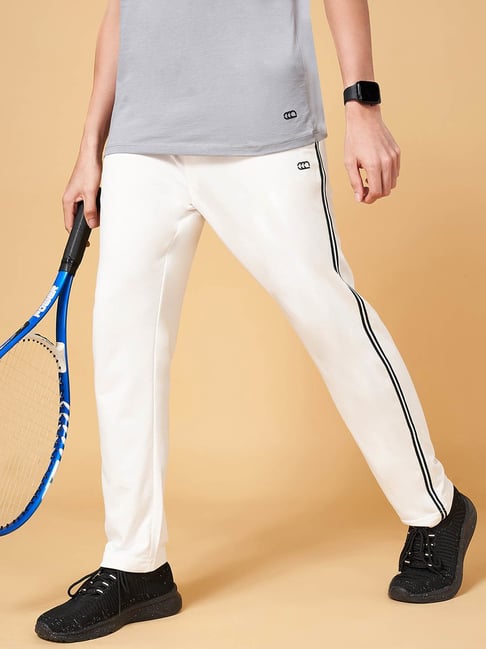 Ajile by Pantaloons Grey Melange Cotton Slim Fit Trackpants