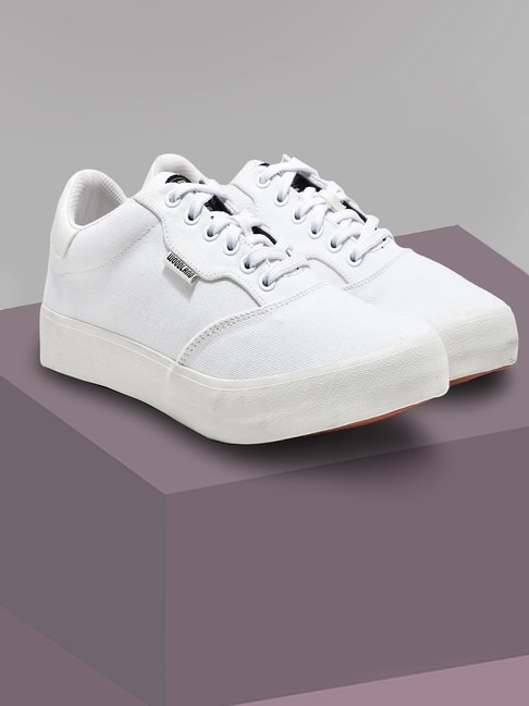 Buy Calvin Klein Men White Colourblocked Leather Sneakers - Casual Shoes  for Men 23362520 | Myntra
