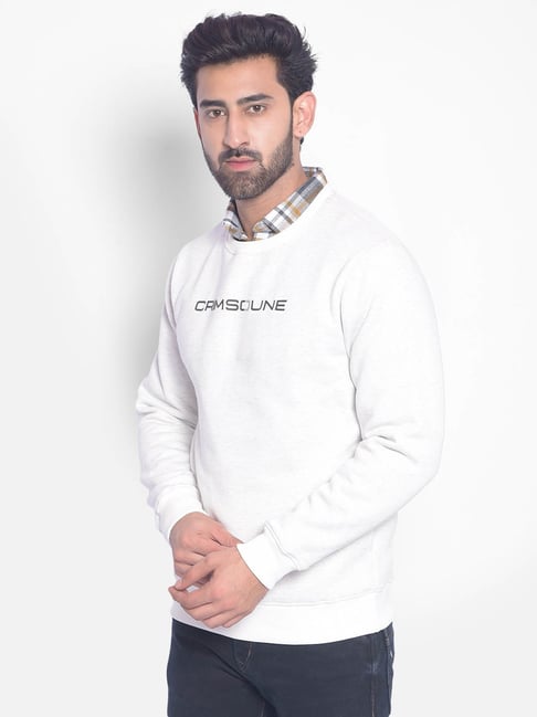 Crimsoune Club Off White Regular Fit Logo Printed Sweatshirt-picture-37