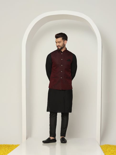 Ferozi Indo Kurta Set with Embroidered Nehru Jacket | Kurta Jacket | Men –  Laromani