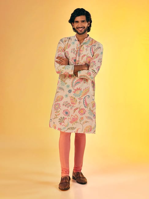 KISAH Multicolor Regular Fit Printed Kurta Churidar Set