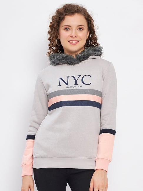 Duke top grey hoodie