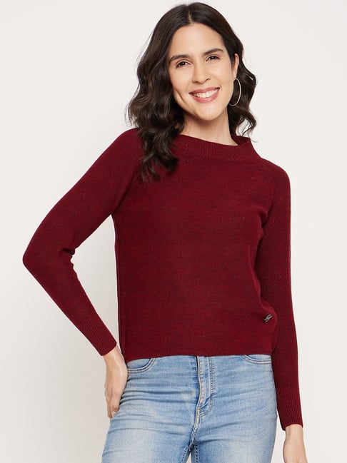 Duke Maroon Slim Fit Pullover-picture-37