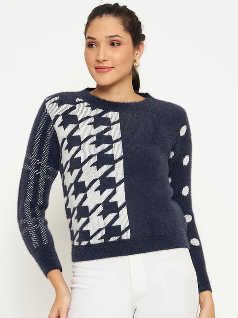 Duke Navy Printed Pullover-picture-17