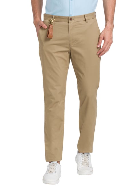 Buy Raymond Brown Contemporary Fit Trousers - Trousers for Men 1272027 |  Myntra