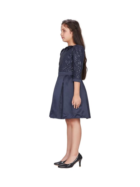 sachin and babi light blue dress Tights Navy | School Socks