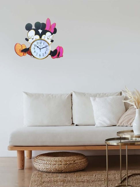 Buy CHRONIKLE Wood Miki Mouse Couple Analog English Numbers Wall