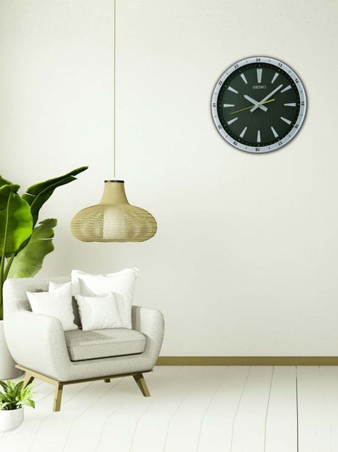 Seiko Silver Plastic Elegant Round Analog Dial Wall Clock-picture-30