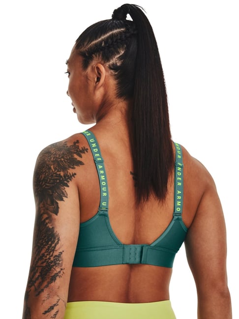 Under Armour, Intimates & Sleepwear, Green Under Armor Sports Bra Strappy  Back