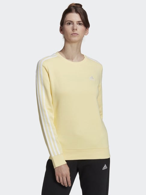 Adidas yellow cheap sweatshirt women's