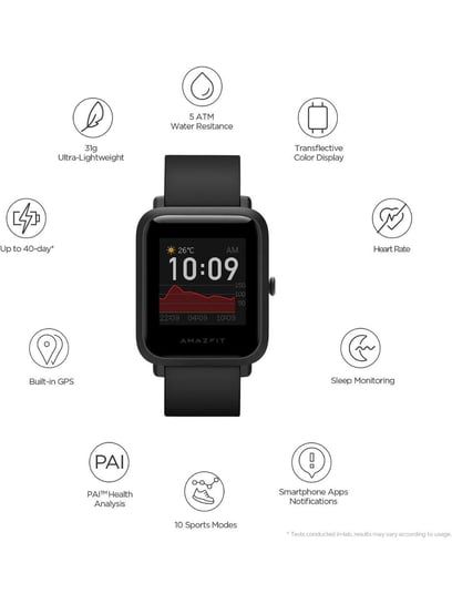 Buy Huami Amazfit Bip S Smartwatch Carbon Black Online At Best