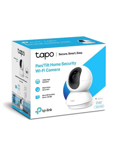 Tapo C210P2, Pan/Tilt Home Security Wi-Fi Camera