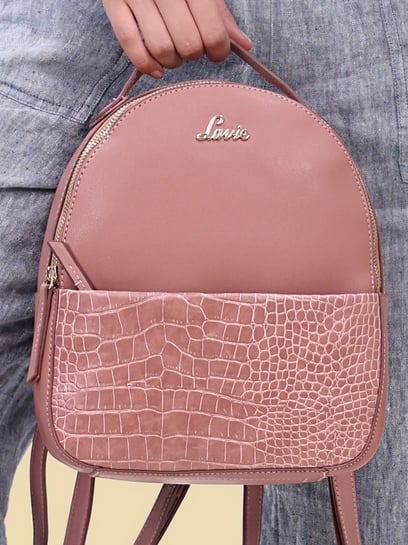 Buy Lavie Beetle Deep Pink Medium Backpack For Women At Best Price