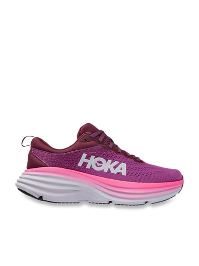 Buy Hoka Women's Bondi 8 Grape Purple Running Shoes for Women at