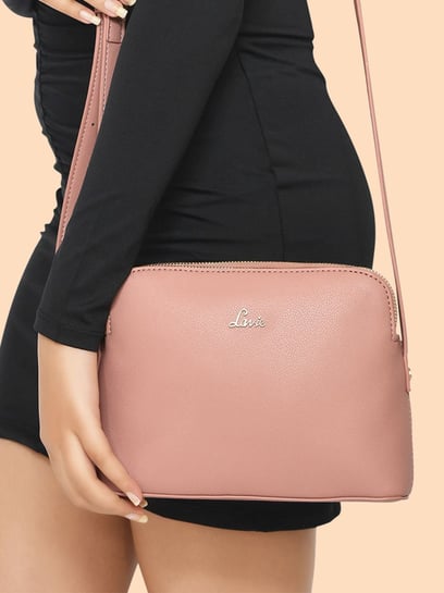 Buy Lavie Pink Solid Medium Sling Handbag Online At Best Price