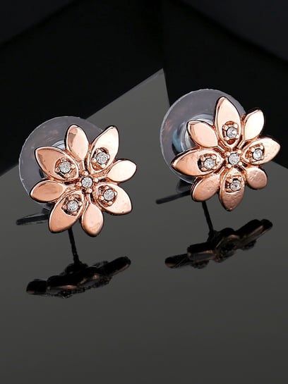 Buy Rose Gold Earrings for Women by Zavya Online | Ajio.com