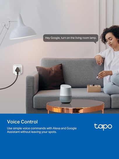 TP-LINK Tapo P110 Mini 16A Smart Wi-Fi Plug, Compatible with Alexa, Google  Home (White)
