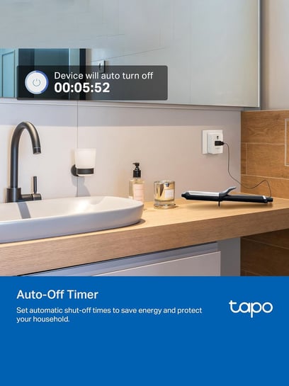 TP-LINK Tapo P110 Mini 16A Smart Wi-Fi Plug, Compatible with Alexa