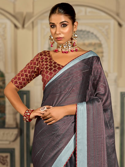 Vintage Grey Saree | Drishyam 2 Collection @ Subhash Sarees