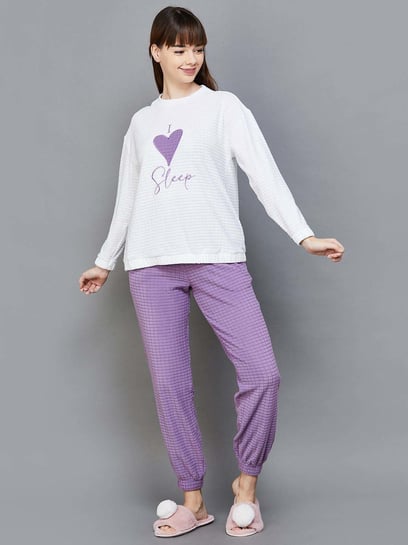 Purple pajamas best sale