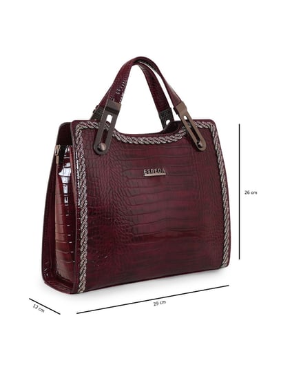 Buy Esbeda Solid Beige Pu Synthetic Handbag Online