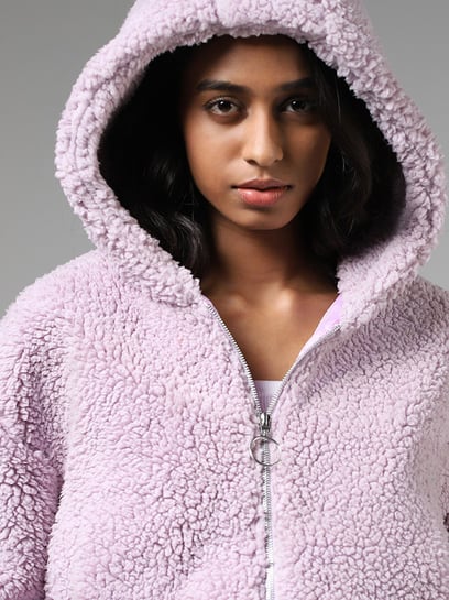 Purple hotsell fluffy hoodie