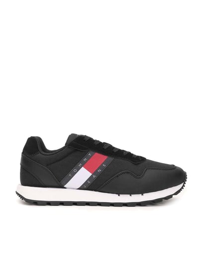 Tommy hilfiger deals men black sneakers