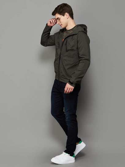 BOSSINI Olive Regular Fit Hooded Jacket