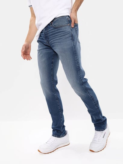 Buy American Eagle Outfitters Blue Skinny Fit Distressed Jeans for Mens  Online @ Tata CLiQ