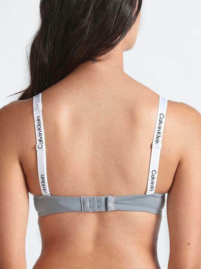 Calvin Klein Underwear Grey Logo Regular Fit Bra