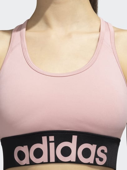 Buy adidas Pink Logo Print Sports Bra for Women Online @ Tata CLiQ