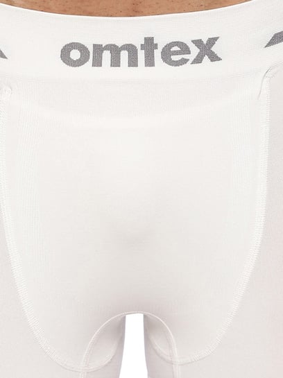 Buy Omtex Mens Athletic Seamless Short Stretchable - White online