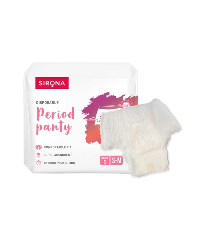 Buy Sirona Disposable Period Panties for Women (S-M) - Pack of 5 Online On  Tata CLiQ Palette