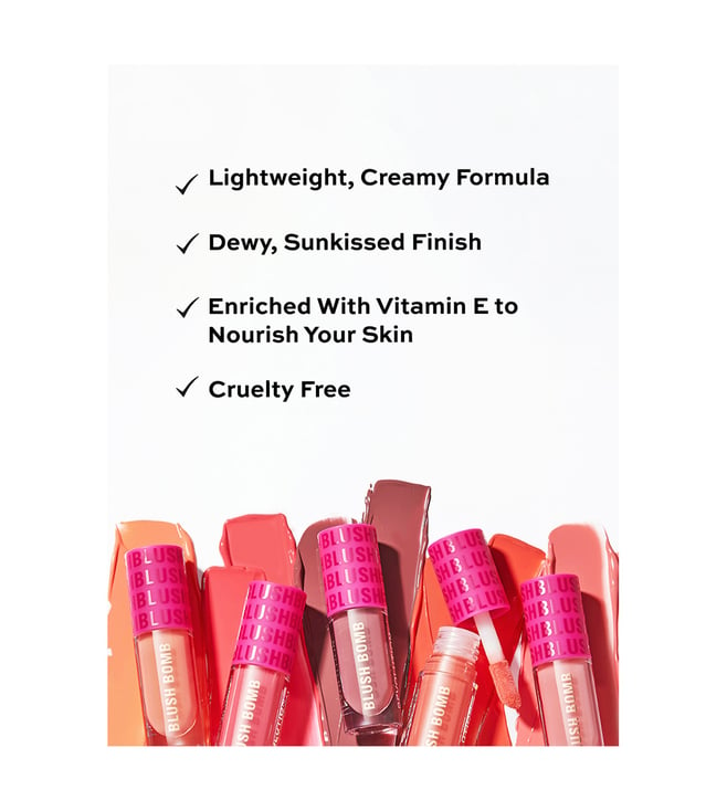 Buy Makeup Revolution Blush Bomb Cream Blusher Dolly Rose - 4.6 ml Online  On Tata CLiQ Palette