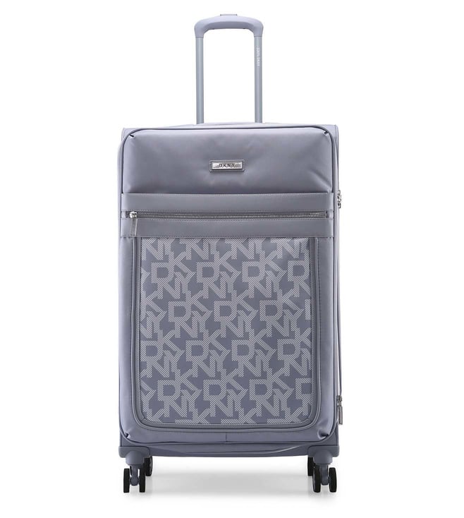 It luggage megalite quilted cheap 8 wheel grey large suitcase