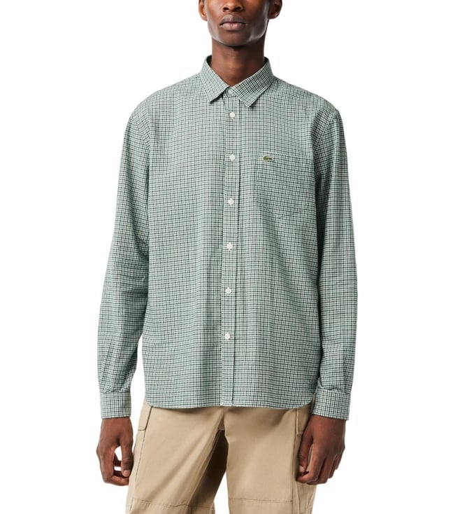 lacoste check shirt