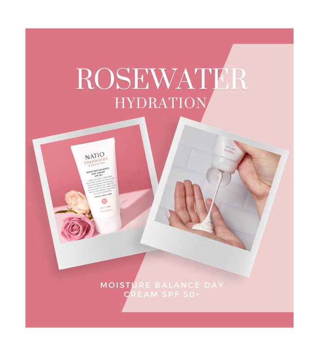 Buy NATIO Rosewater Hydration Moisture Balance Day Cream SPF 50+ 90