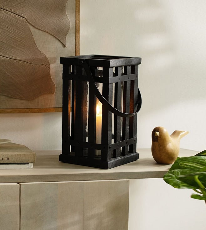 Buy Kuma Metal Square Lantern Set of 2 (with T-Light) Online - Ellementry