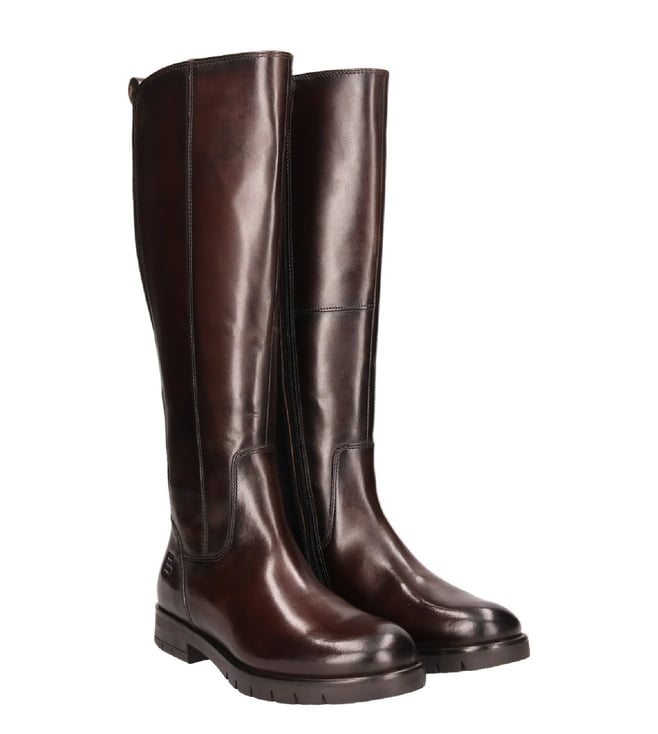 Buy Bagatt Women s Imola Dark Brown Knee Boots Online Tata CLiQ