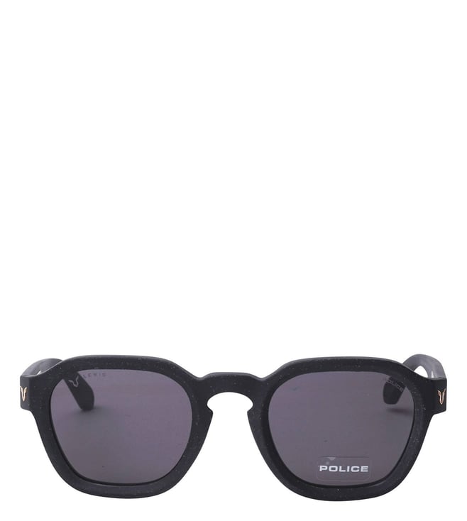 Police hotsell black sunglasses for men