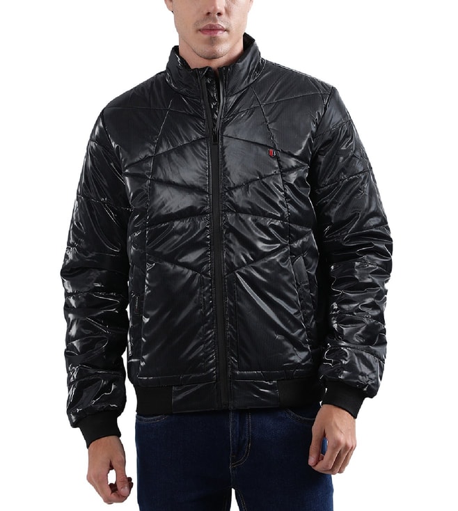 Buy Iconic Black Regular Fit Quilted Jacket for Men Online @ Tata CLiQ Luxury