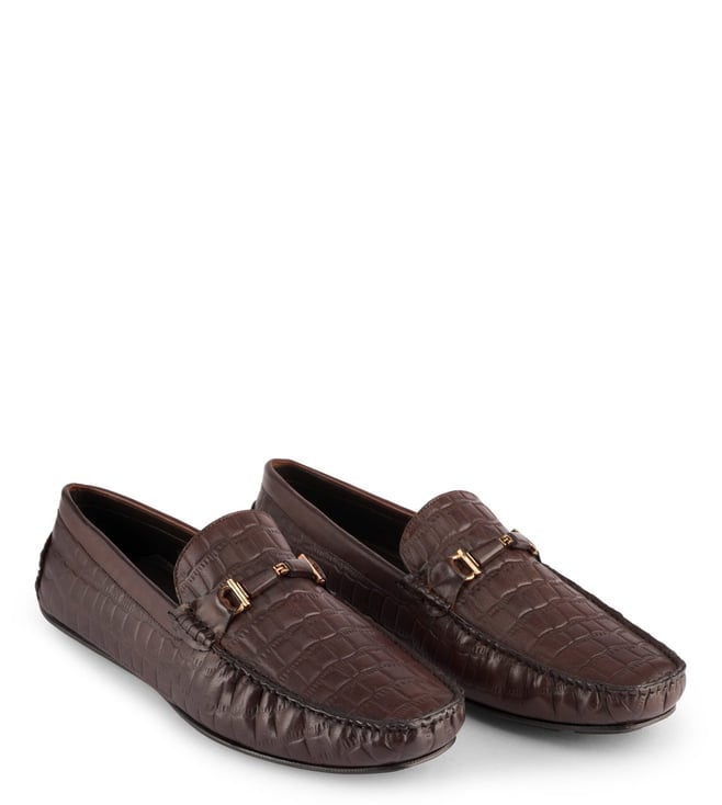 Rosso Brunello Coffee Formal Slip-Ons