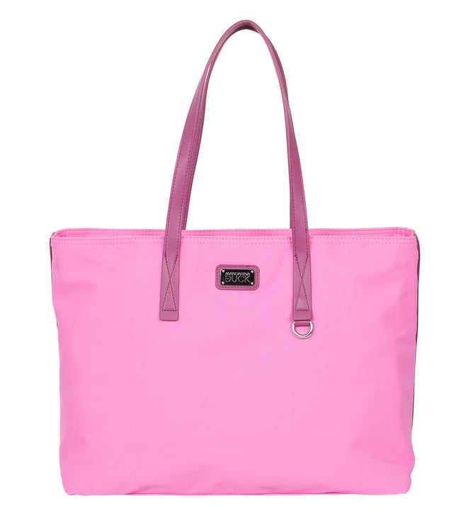 Michael Kors Marilyn Medium Top Zip Dahlia Pink Saffiano Leather Shoulder  Tote