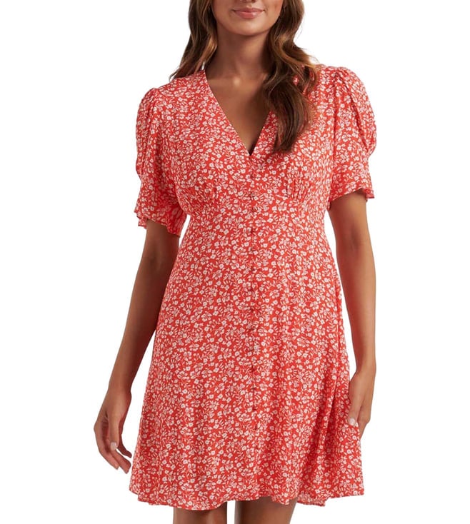 open lace back dress Rent Forever New Long Sleeve Cut Out Maxi Dress In Orange