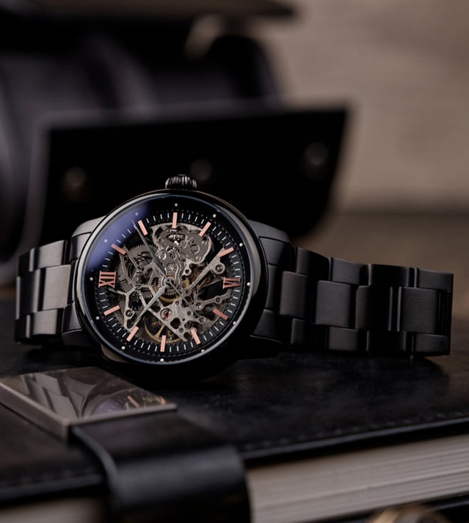 Buy EARNSHAW ES-8290-77 Cornwall Skeleton Automatic Watch for Men ...