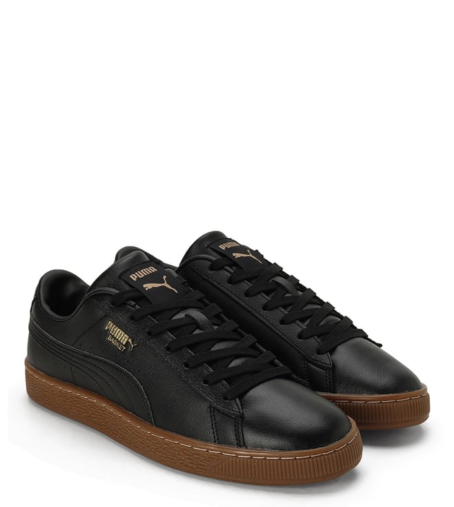 Puma basket sales classic black leather