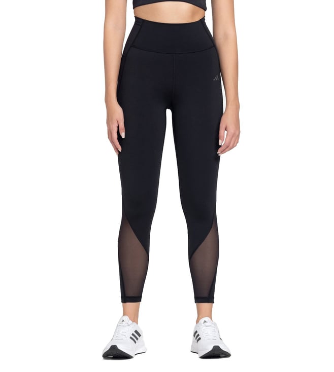 Buy Adidas Black Printed Fitted Tights for Women Online @ Tata