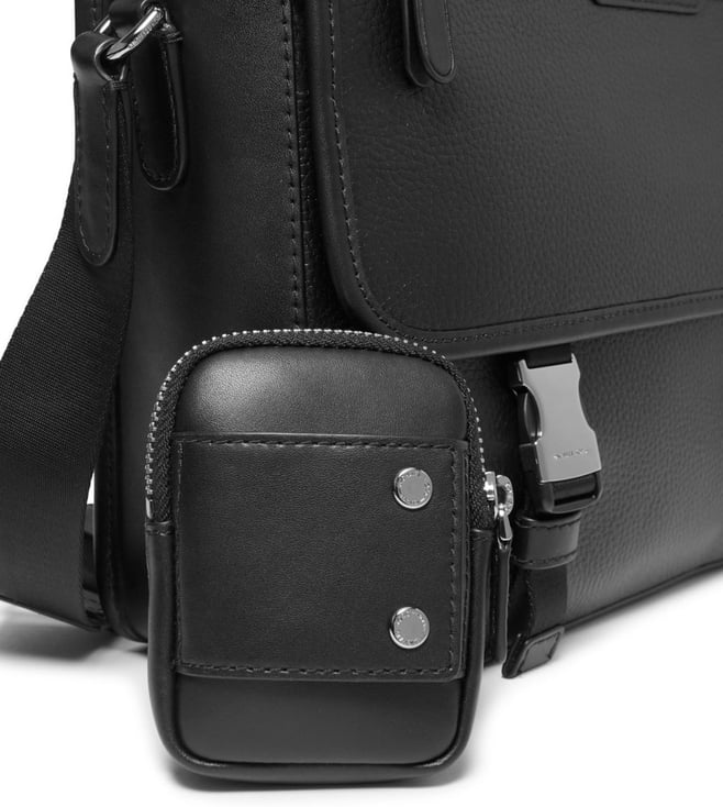 Michael Kors Black Hudson Messenger Bag With Pouch